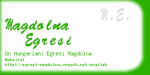 magdolna egresi business card